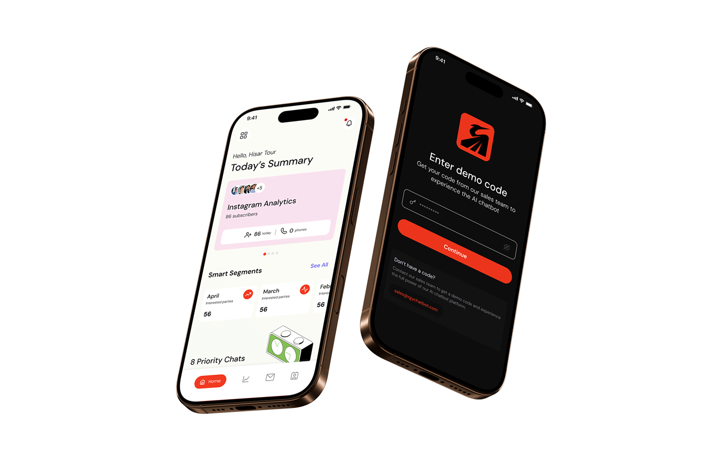 RGY mobile app shown on iPhone 16 Pro mockups