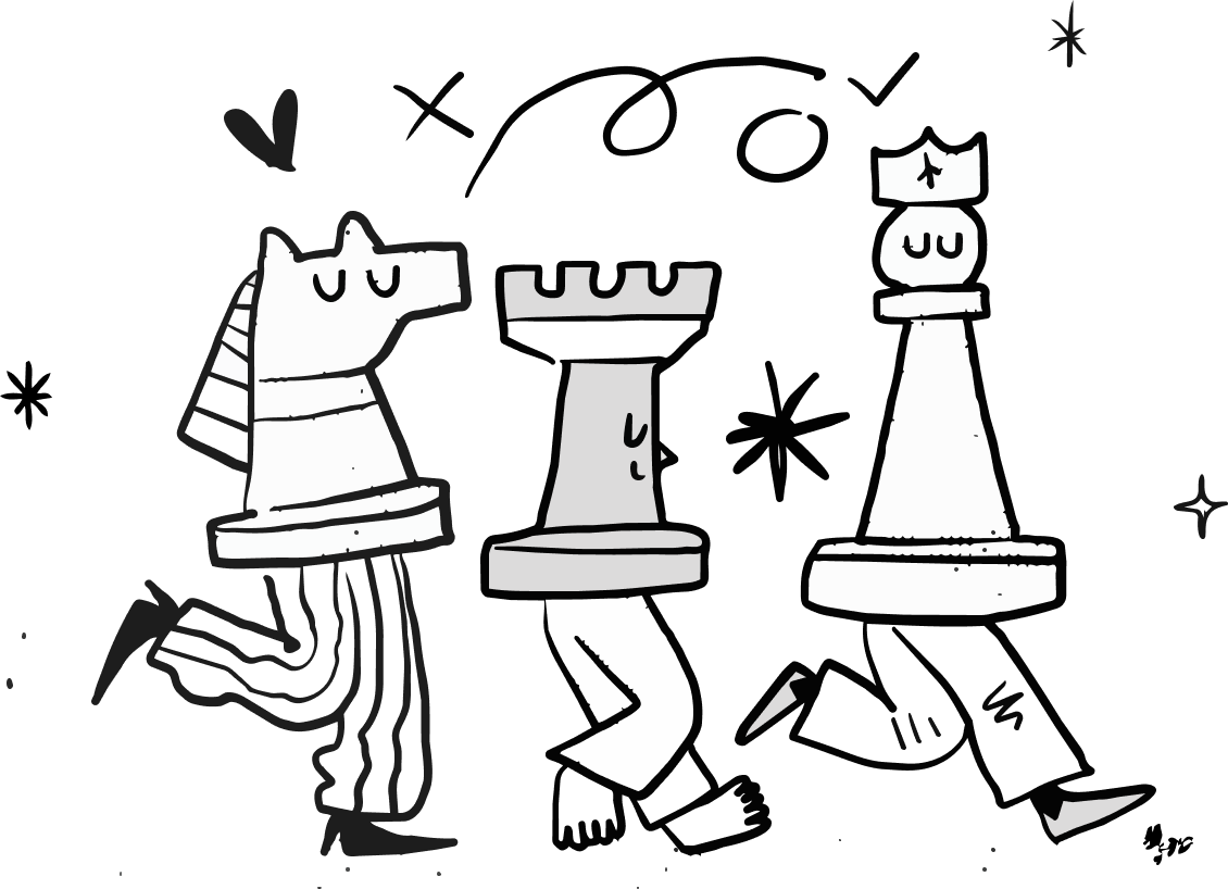 Illustration: sales team making strategic moves to close the deal